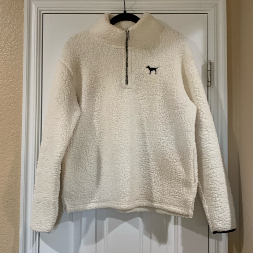 Pink half zip fleece